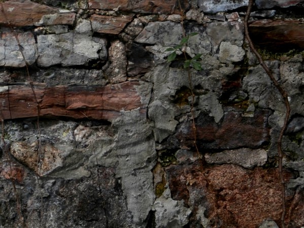 Close-up of stone wall Close-up of stone wall