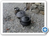 Cast iron cookware was used to feed the volunteers at RWW4.