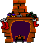 Santa down the chimney